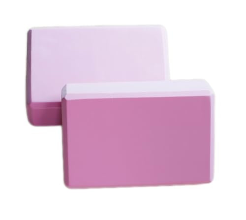 Yoga Block High Density EVA Foam Blocks 2 Packs 9"x6"x3" Each, Supportive, Lightweight with Beveled Edges for Yoga, Pilate...