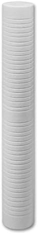 CFS – Grooved Water Filter Cartridges Compatible with The Heater Treater 20" Cartridge Models – Removes Bad Taste and Odor – Whole House Hot Water Systems – 5 Micron (1 Pack)