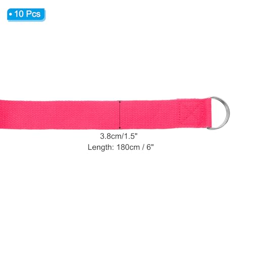 PATIKIL Yoga Strap for Stretching, Cotton Yoga Belt with Adjustable Metal D-Ring Buckle Stretch Band for Fitness Pilates