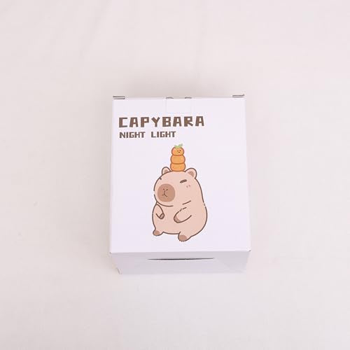 nite Capybara Night Light  Cute Orange Capy Lamp For Kids  Soft Silicone Kids Nursery Nightlight Led Touch Light  Bedroom Decor As Xmas Birthday Gifts