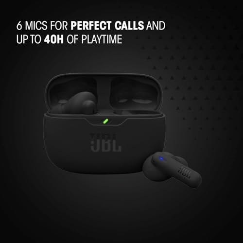 JBL Vibe Beam 2 - True Wireless Noise Cancelling Earbuds with JBL Pure Bass Sound & Smart Ambient Technology, 4mics for Cr...