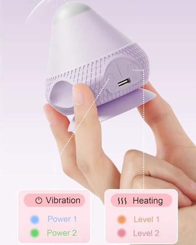 Asinhe Vibrating Massage Ball with Heat & Suction Cup, Self-Massage Tool for Deep Tissue Muscle Relief, Hands-Free Physio ...