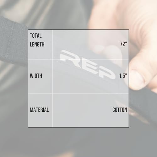 REP Fitness Cotton Stretching Strap – Yoga Band with Loops for Flexibility Training, Physical Therapy, Leg & Back Stretch,...