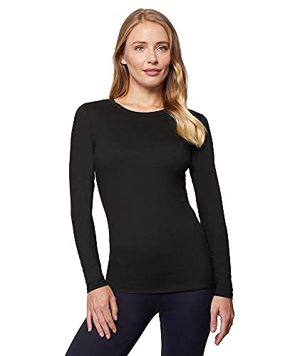 32 Degrees Heat Womens Ultra Soft Thermal Lightweight Baselayer Crew Neck Long Sleeve Top