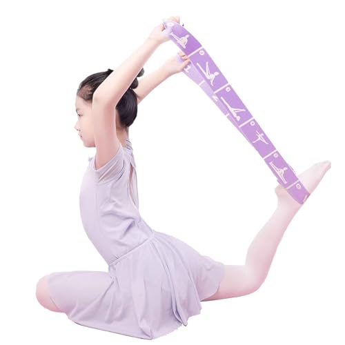 Adjustable Stretch Strap for Kids, 8-Loop Elastic Resistance Band for Children Gymnastics, Ballet Dance, Yoga, Stuff，Pilat...