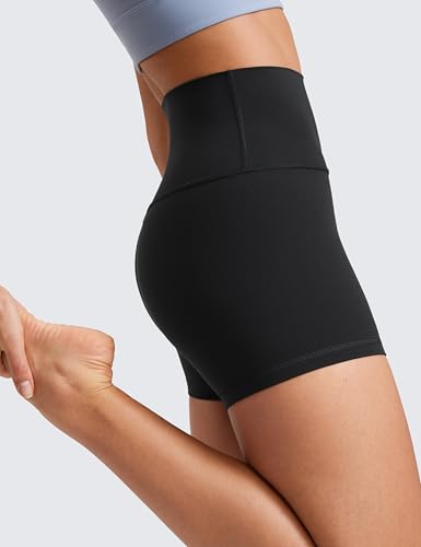 CRZ YOGA Butterluxe Biker Shorts 4'' - High Waisted Booty Workout Volleyball Yoga Womens Spandex