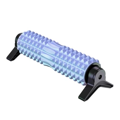 New Upgrade Bracket Foam Roller with Stand for Back Leg Pain, 21 Inch Firm Deep Tissue Muscle Massager for Sore Muscles (B...