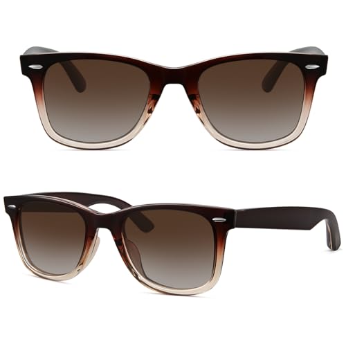 MEETSUN Polarized Sunglasses for Women Men Classic Retro Square Frame Driving Sun Glasses UV Protection