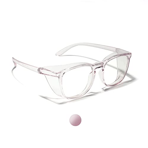 LianSan Oversize Anti-Fog Safety Glasses for Nurses, Z87.1 Certified Goggles for Women, Square UV Protection