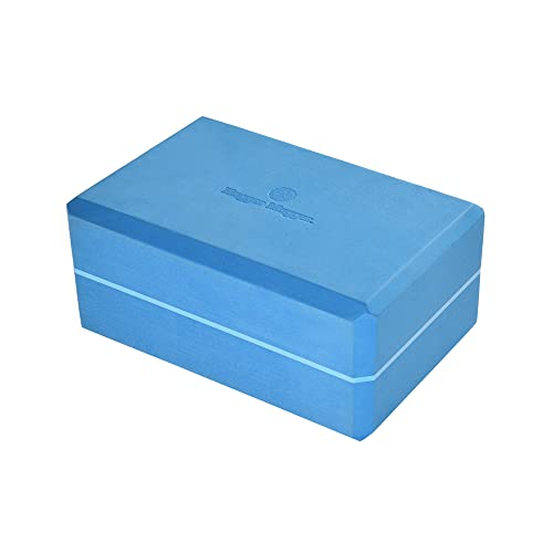 Hugger Mugger 4 in. Foam Yoga Block - Strong and Stable, Beveled Edges for Comfort, Most Favored Block Size, Helps with Al...