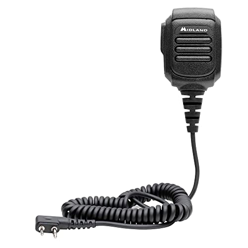 Midland AVPH10 Handheld/Wearable Speaker Microphone with Push-to-Talk for GMRS Radios (4-Pack)…