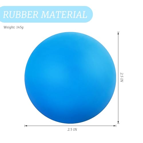 ZUFECY Yoga Ball for Release, 2.5 Inch Silicone Therapy Ball, Deep Tissue Massage for Foot, Shoulder and Back Pain, Handhe...