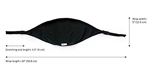Eye Eco Tranquileyes Mini Sleep Eye Mask – Dark Eye Mask for Dry, Irritated Eyes - Soft Comfort Eye Shade - Adjustable Straps Creates Darkness – Travel, Nap, Sleep – Blue, Not One-Size-Fits-All