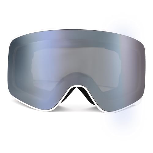 Revemo OTG Ski Goggles for Men Women Youth,Skiing,Ice Skating,Winter Sports,Snowboard Anti Fog Goggles,UV Protection
