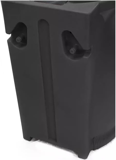 65-Gallon Urn Rain Wizard Decorative Barrel (Black, 1 Pack)
