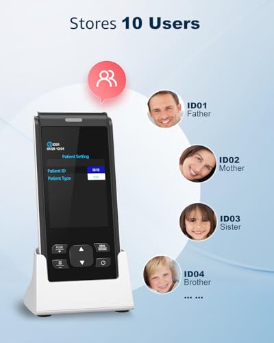 Pulse Oximeter Fingertip Handheld Pulse Oximeter With Continuous Monitor Blood Oxygen Saturation Monitor for Adults Rechar...