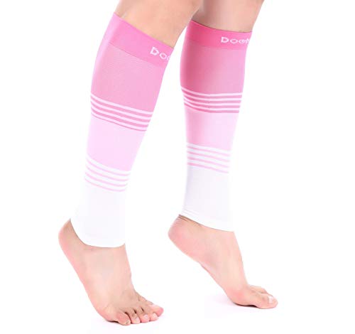 Doc Miller Compression Calf Sleeve for Men & Women, 20-30 mmHg Graduated Support, Knee High, Running, Shin Support, Calf S...