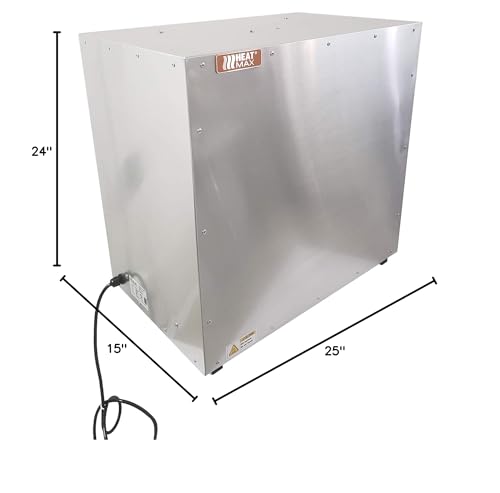 HeatMax 25x15x24 Commercial Hot Box Catering Food Warmer, Hot Food, Pizza, Pastry, Empanada, Patty, Concession, Heated Case