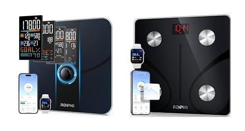 RENPHO Smart Scale for Body Weight, and Body Fat Scale for BMI, Body Fat, Muscle Mass with Large VA Dispaly