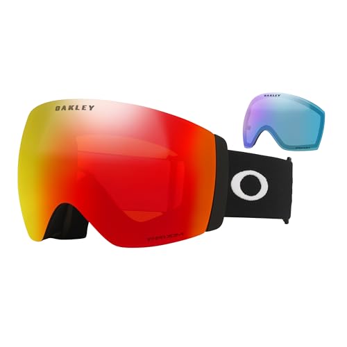Oakley Flight Deck Pro M/L Ski Goggles For Men For Women OO7138, OO7139 + SPARE Lens Bag + BUNDLE with Care Kit