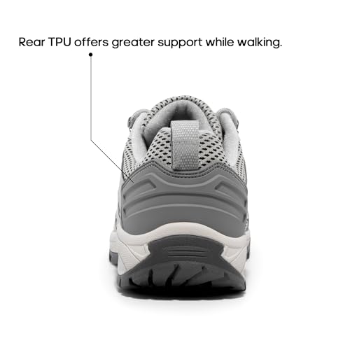 NORTIV 8 Women's Hiking Shoes Lightweight Breathable Mesh Walking Sneakers Outdoor Work Shoes Wander