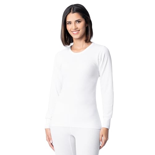Indera Women's Traditional Long Johns Thermal Long-Sleeve Crew Top