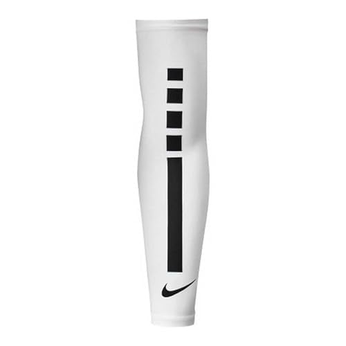 Nike Unisex's PRO Elite Sleeve 2.0, White/Black, S/M