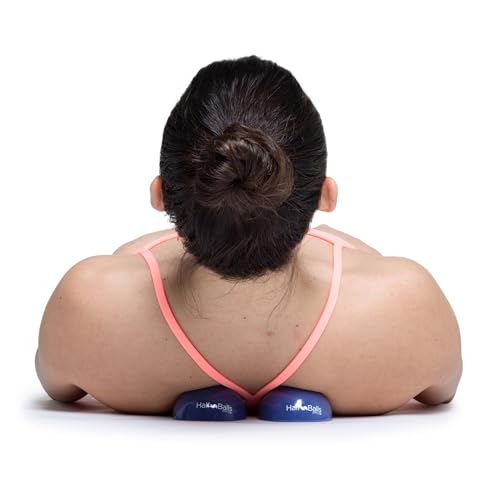 OPTP Half Balls (Pair) - No-Roll Half Ball Set for Stretching and Massage, Plantar Fasciitis Relief, and Muscle Tension in...