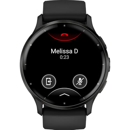 Garmin Venu 3 Health and Fitness GPS Smartwatch Slate Bezel/Black Band (45mm) - (Renewed)