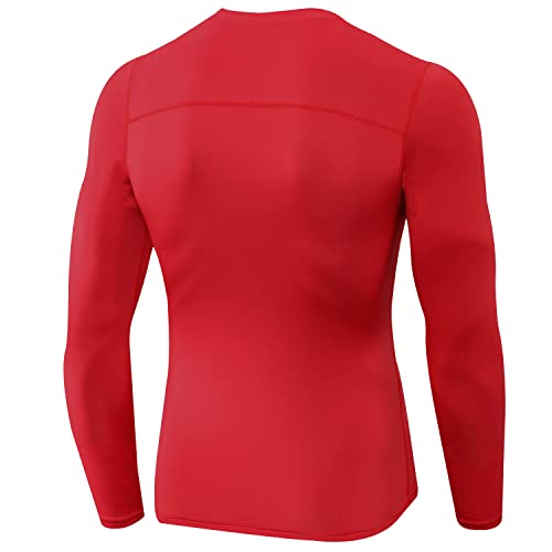 SPVISE Men's Compression Shirt Long Sleeve Athletic Workout T-Shirts Top Active Sport Baselayer Undershirt Gear Shirt Dry Fit