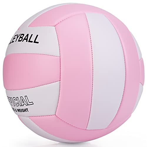 EVZOM Super Soft Volleyball Beach Volleyball Official Size 5 for Outdoor/Indoor/Pool/Gym/Training Premium Volleyballs Equi...