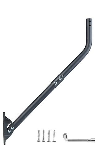 CEKAY Universal Antenna Mounting Pole 1.5" Dia x 35" L, Heavy Duty J Mount for Starlink, Weather Station & All Types of An...
