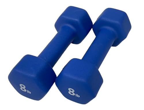 Rainforest Basics Neoprene Coated Dumbbell Hand Weight Set