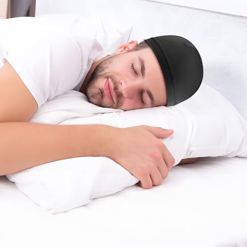 WY LIGHTING LEVEL 3Pcs Skull Caps Soft Lightweight Beanie Hats Moisture Wicking Stretchy Breathable Helmet Liner for Men