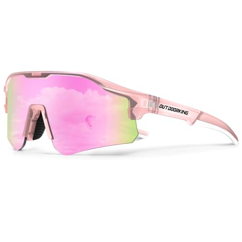 OUTDOORKING Sport Polarized Sunglasses for Men and Women, Stylish and Lightweight Cycling Sunglasses with UV400 Protection