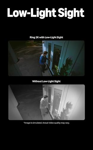 Ring Outdoor Cam Plus, Battery (newest model), Home or business security, Wide-Angle 2K Video with Ring Vision, Low-Light ...