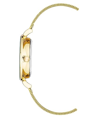 Anne Klein Women's Glitter Accented Mesh Bracelet Watch