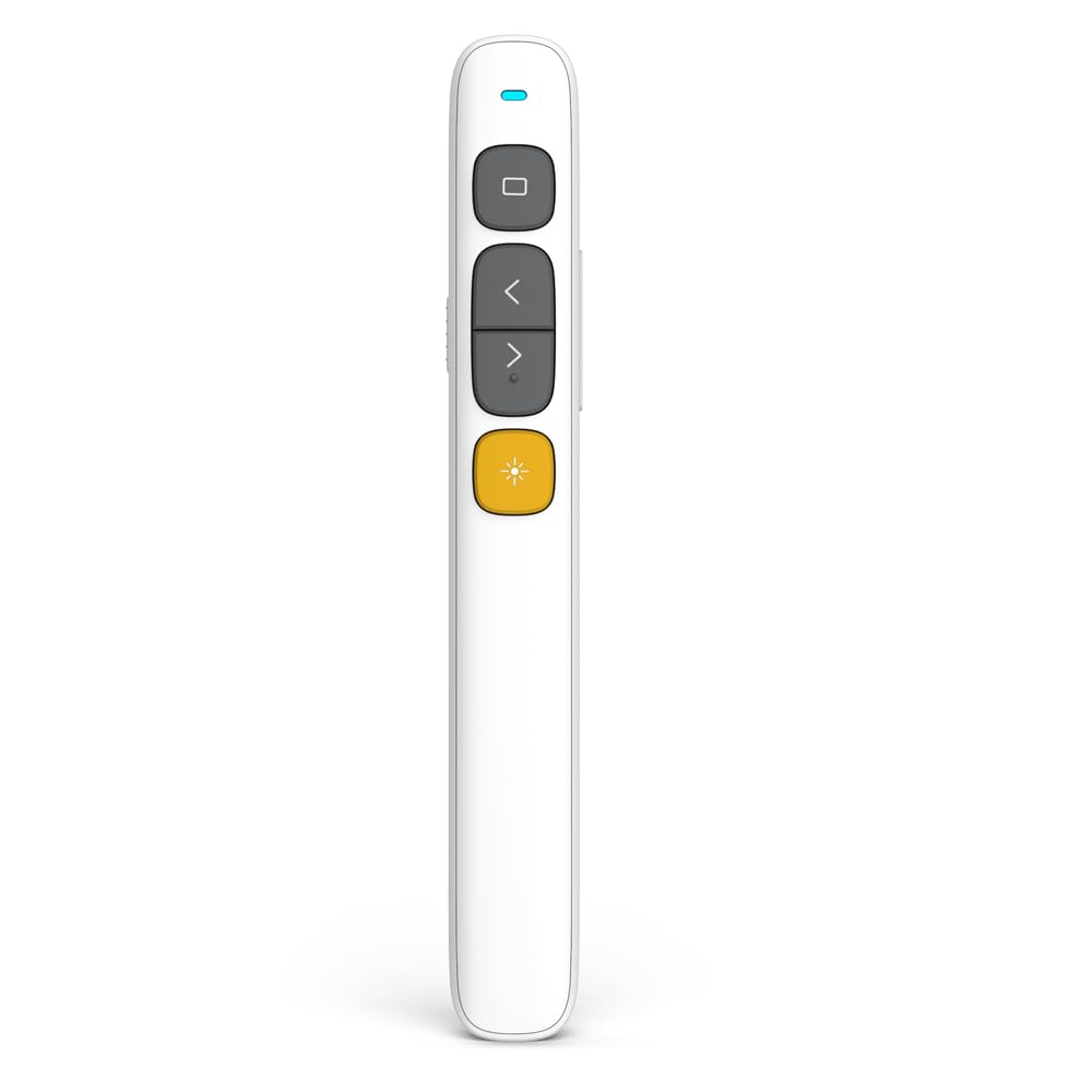 Norwii N29 Presentation Clicker Slide Pointer Clicker For Powerpoint Presentations, Wireless Presenter With Hyperlink & Volume C