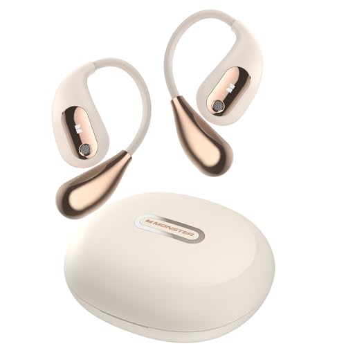 Monster Open Ear AC210 Headphones, Bluetooth 5.4 Earphones Stereo Sound, Wireless Headphones 30 Hours Playback, Type-C Cha...