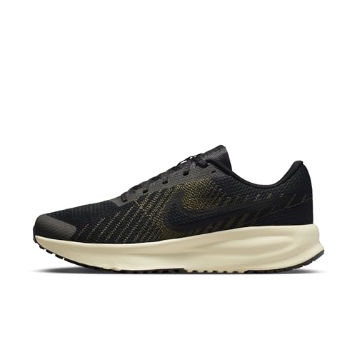 Nike Men's Run Defy Road Running Shoes, Black/Black-Dark Hazel-Light Khaki, 12.5