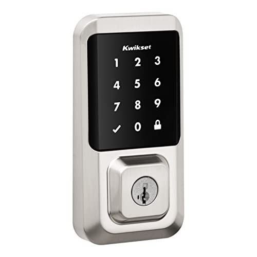 Kwikset Halo Wi-Fi Smart Lock, Keyless Entry Door Deadbolt, Geofence Auto-Unlock, Grade AAA Certified, No Hub Required Eas...