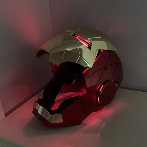 Iron Hero MK 5 1:1 Wearable Helmet :Voice, Touch, and Remote Control, Realistic Sound Effects, Can Cosplay and Collectible...