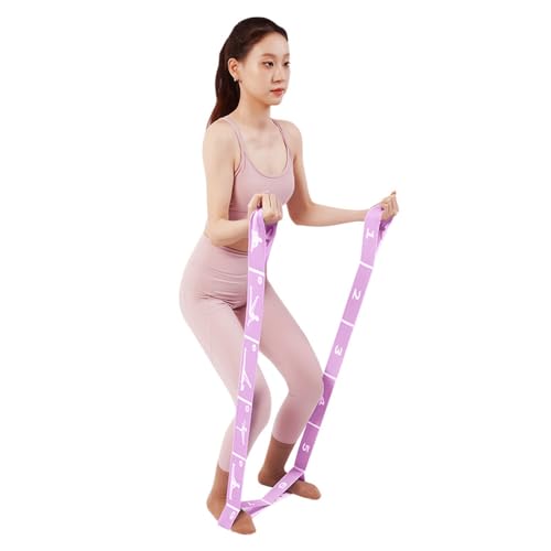 Xensamy Yoga Strap with 10/12 Loops - Multi-Functional Stretch Band for Pilates, Dance, Gymnastics, Physical Therapy, Flex...