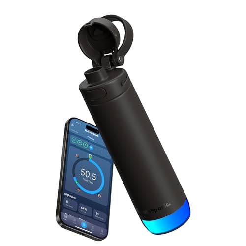 Hidrate Spark PRO 2 – Smart Hydration Bottle with Drink Reminders & Water Tracking, 21oz Stainless Steel – Syncs with Appl...