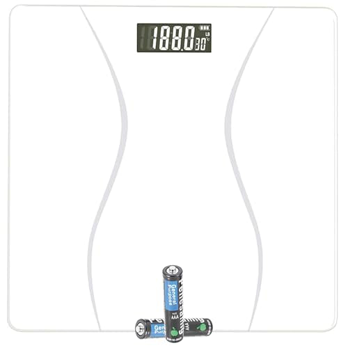 Scale for Body Weight, Digital Bathroom Scale, Weight Scales for People,Body Scale,White,Max:400LB/180KG,2 Weighing Units:...