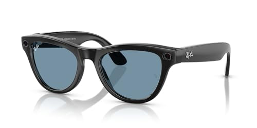 Ray-Ban Meta (Gen 1) Skyler, Shiny Black | Smart AI Glasses for Men, Women — 12 MP Camera, Open-Ear Speakers for Audio, Vi...