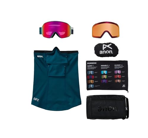 Anon M4 Cylindrical Snow Goggles + Bonus Lens + MFI® Face Mask