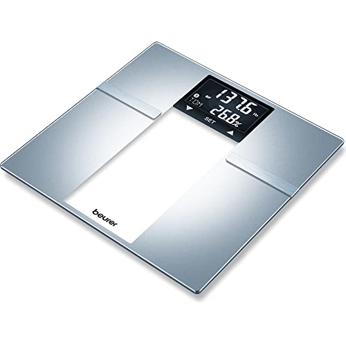 Beurer BF70 Body Fat Scale, Weight, Water & More, Smart Digital Scale for Full Body Analysis, BMI & Calorie Display, App S...