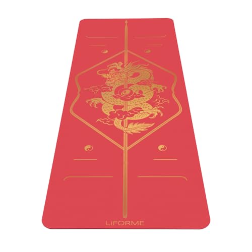 Liforme Zodiac New Year Collection - Free Yoga Bag Included - Patented Alignment System, Warrior-like Grip, Non-Slip, Eco-...