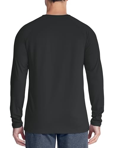 MAGCOMSEN Men's Thermal Shirt Fleece Lined Long Sleeve Athletic Base Layer Workout Top